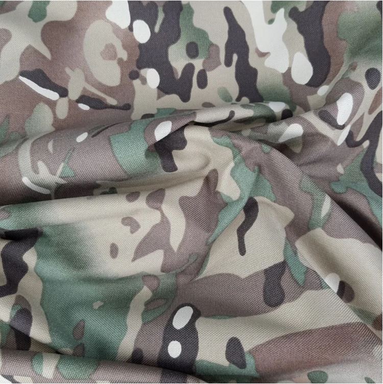 Ткань Кордура 1000D с ИК ремиссией для пошива снаряжения. Нейлон, 240 г/м, WR, PU1000. Китай. Мультикам с ИК-Ремиссикй