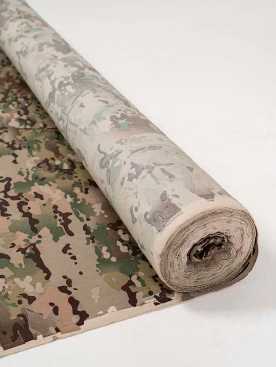 Ткань Кордура 1000D с ИК ремиссией для пошива снаряжения. Нейлон, 240 г/м, WR, PU1000. Китай. Мультикам с ИК-Ремиссикй