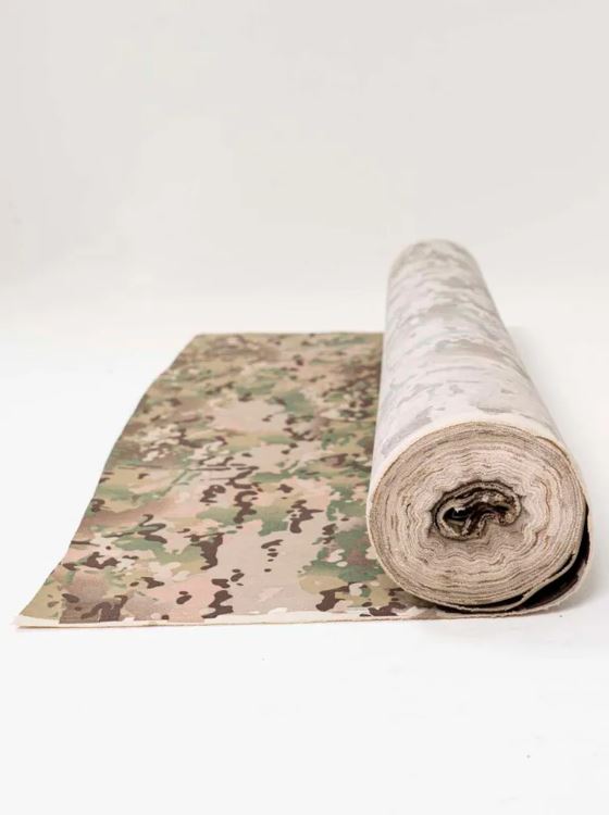 Ткань Кордура 1000D с ИК ремиссией для пошива снаряжения. Нейлон, 240 г/м, WR, PU1000. Китай. Мультикам с ИК-Ремиссикй