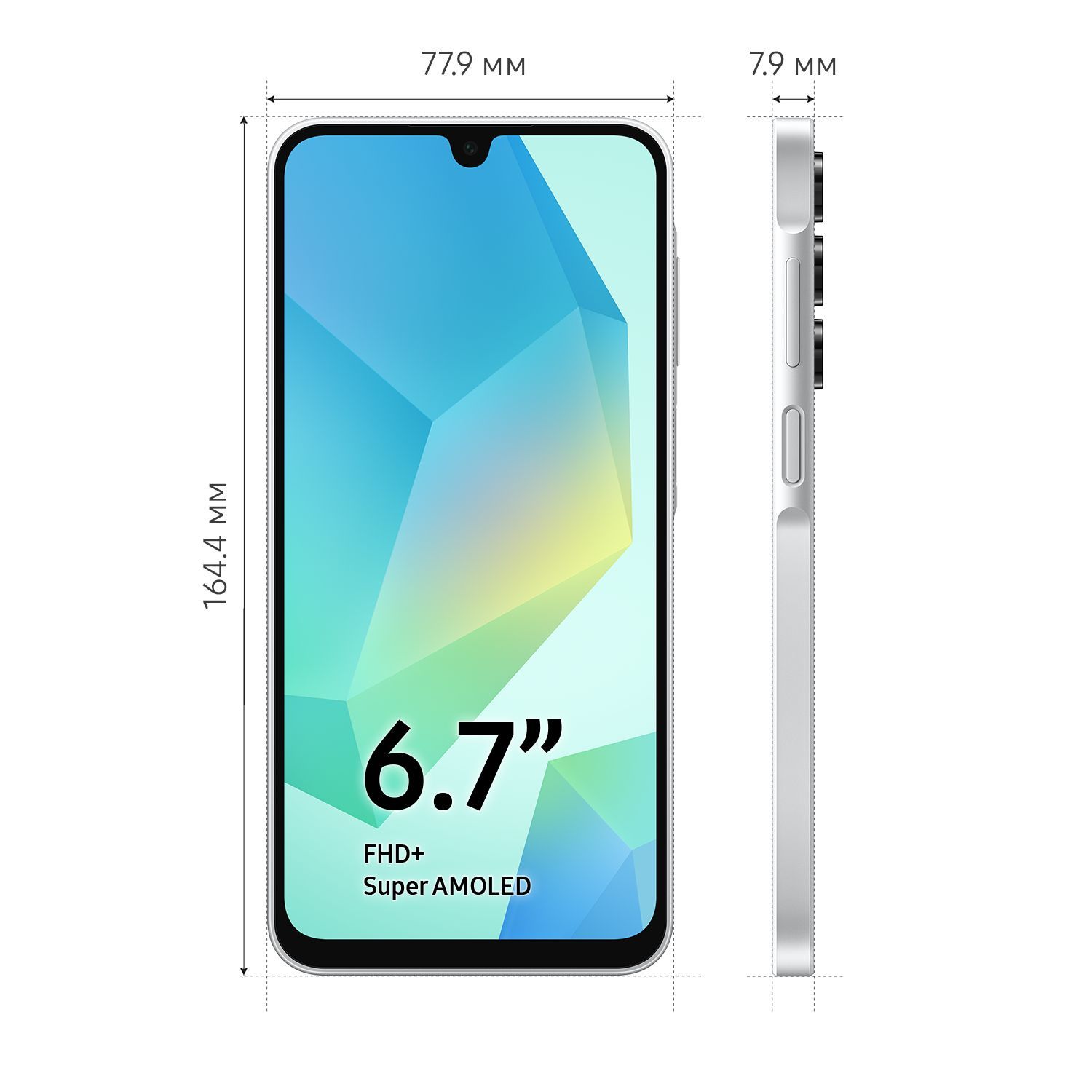 Смартфон Samsung Galaxy A16 | 4/128 ГБ, Серебристый