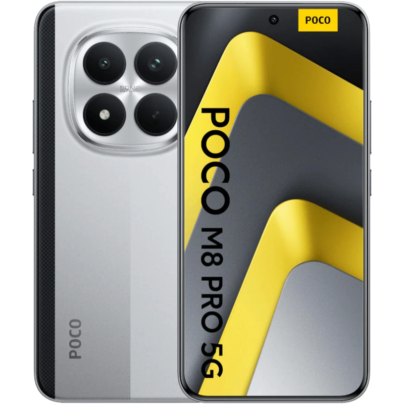 Смартфон Xiaomi Poco M8 Pro | 12/512 ГБ (Silver | Серебристый)