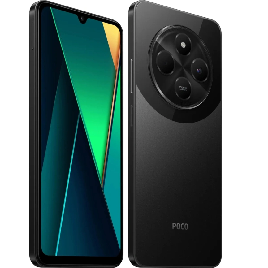 Смартфон Xiaomi Poco C75 | 6/128 ГБ (черный | black)