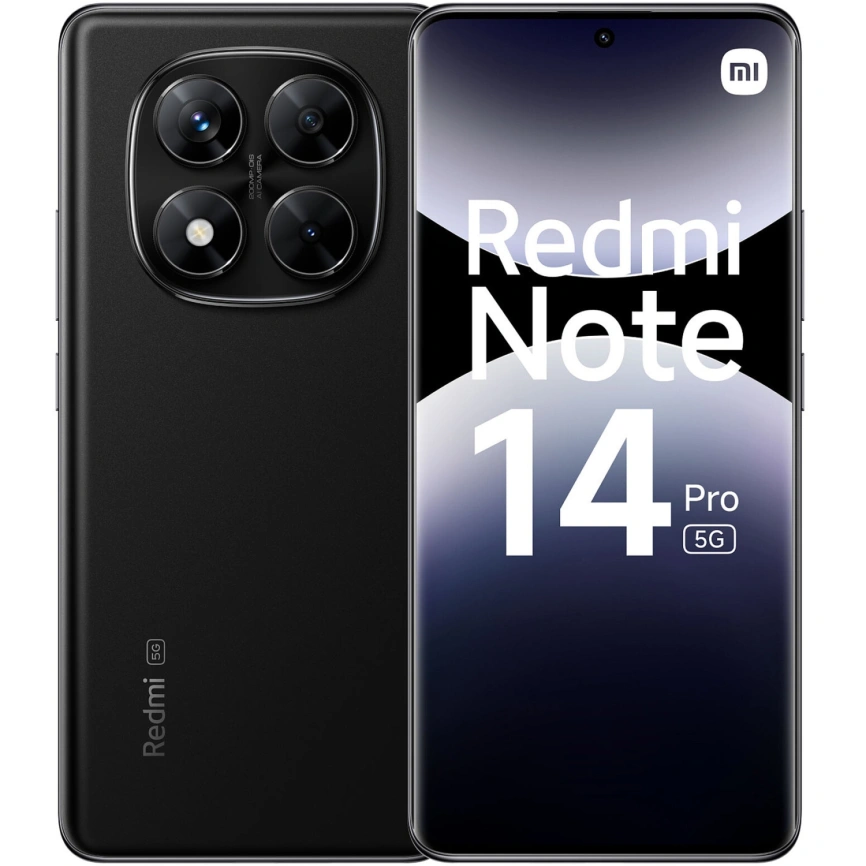 Смартфон Xiaomi Redmi Note 14 Pro 5G | 8/256 ГБ (Midnight Black | Полночный чёрный)
