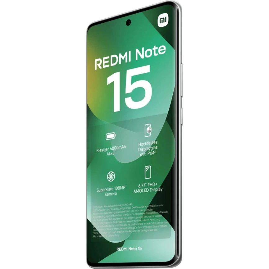 Смартфон Xiaomi Redmi Note 15 4G | 8/256 ГБ (Зеленый | Forest Green)