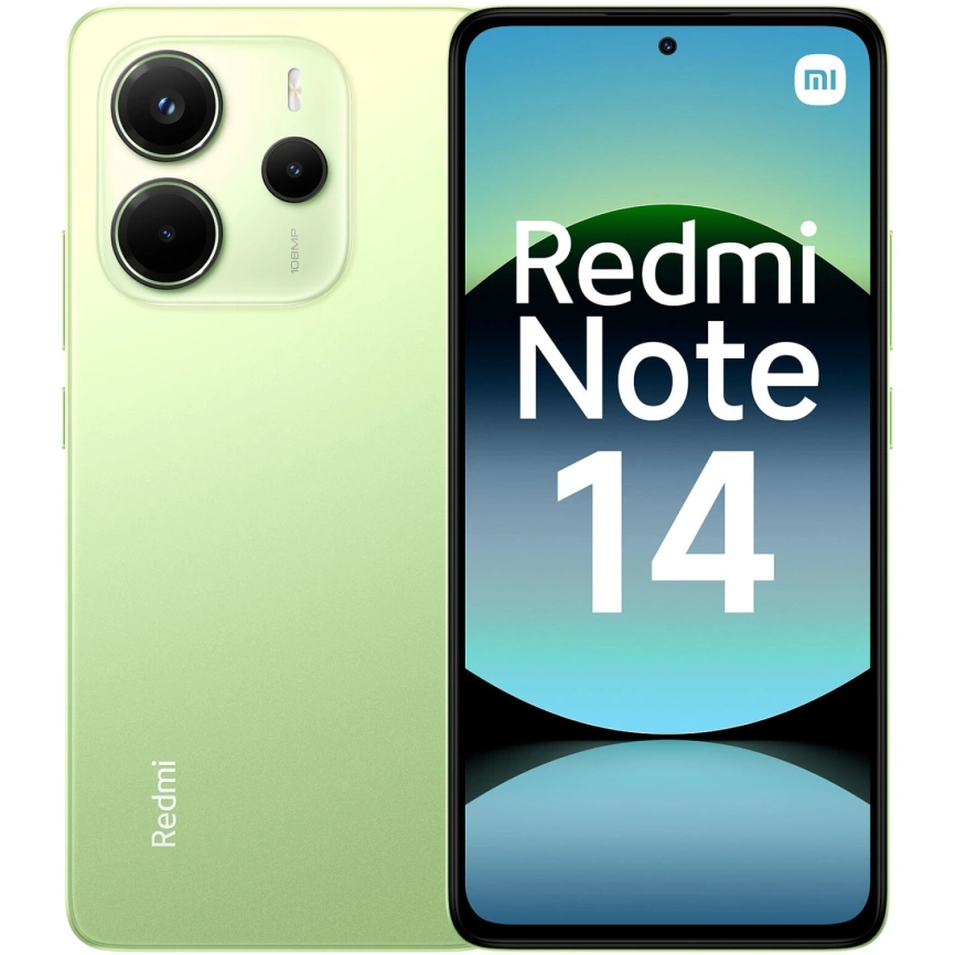 Смартфон Xiaomi Redmi Note 14 4G | 6/128 ГБ (Зеленый | Lime Green)