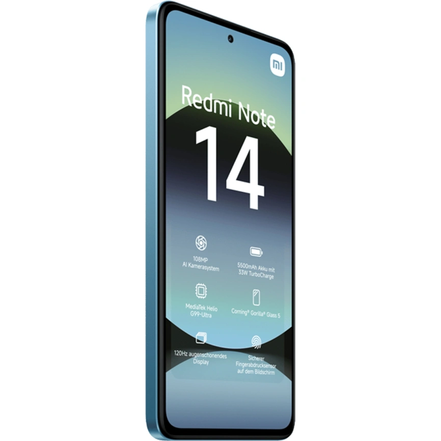 Смартфон Xiaomi Redmi Note 14 4G | 6/128 ГБ (Голубой | Ocean Blue)