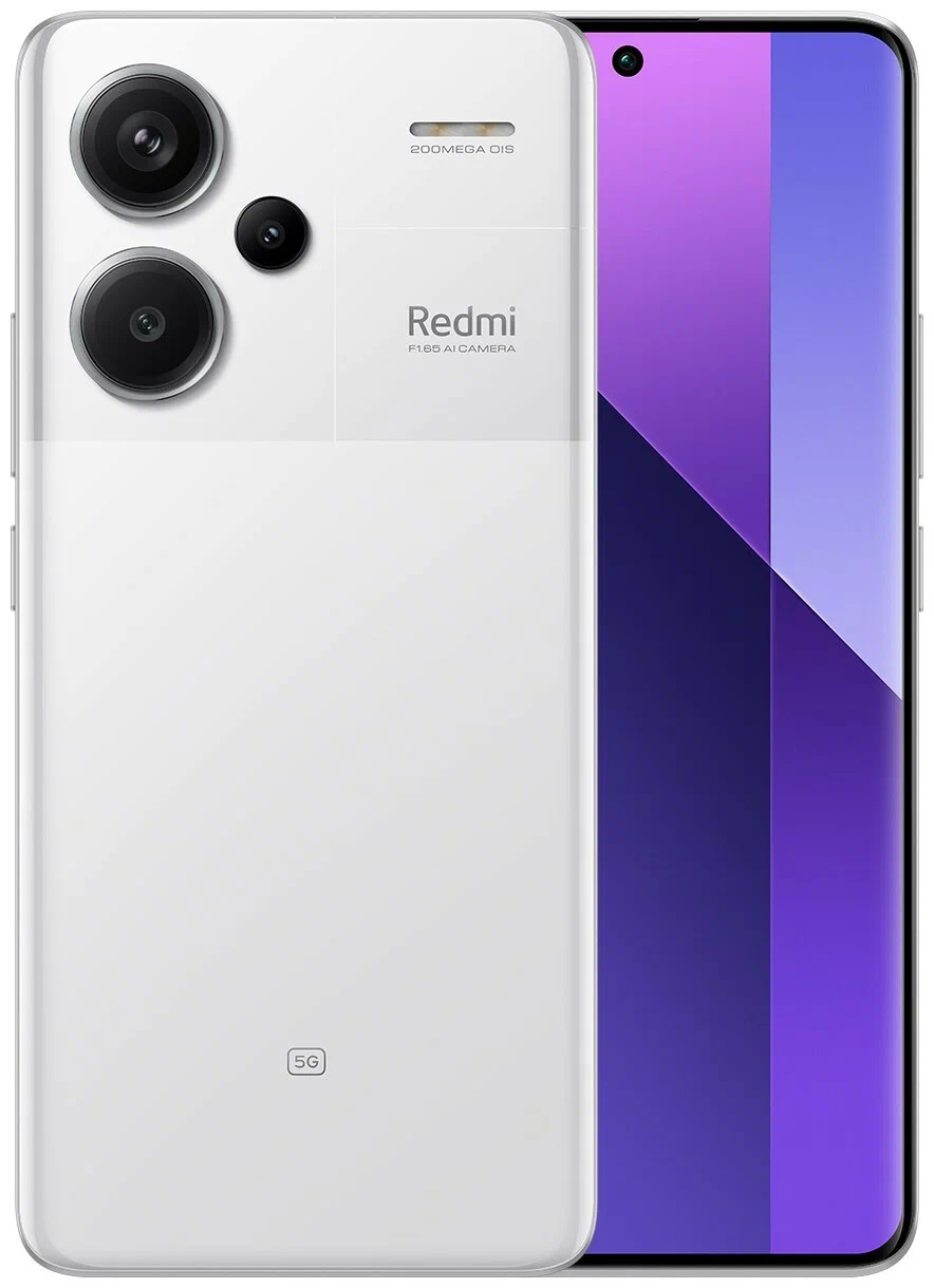 Смартфон Xiaomi Redmi Note 13 Pro Plus 5G | 8/256 ГБ Ростест (EAC) Moonlight White