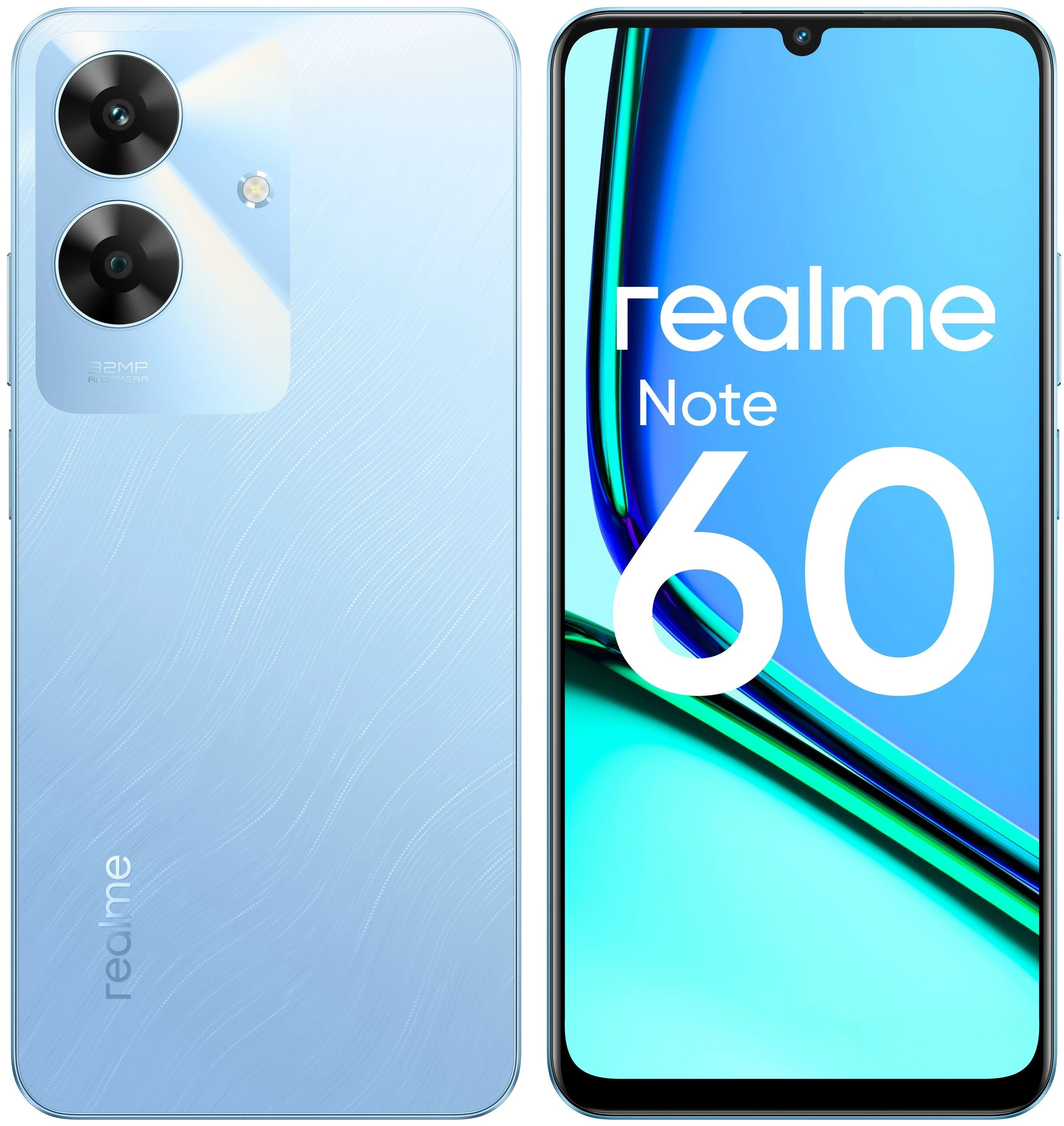 Смартфон realme Note 60, 4/128 ГБ Синий