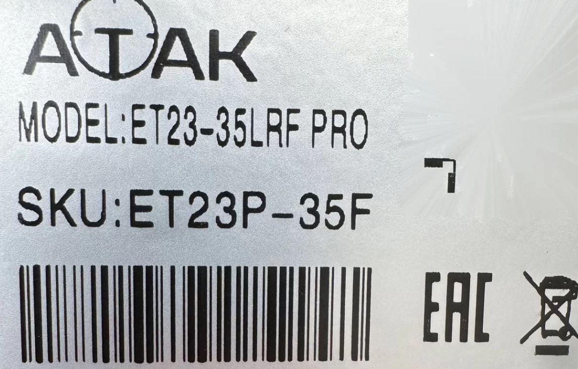Тепловизионный прицел ATAK ET 23-35 LRF pro с дальномером