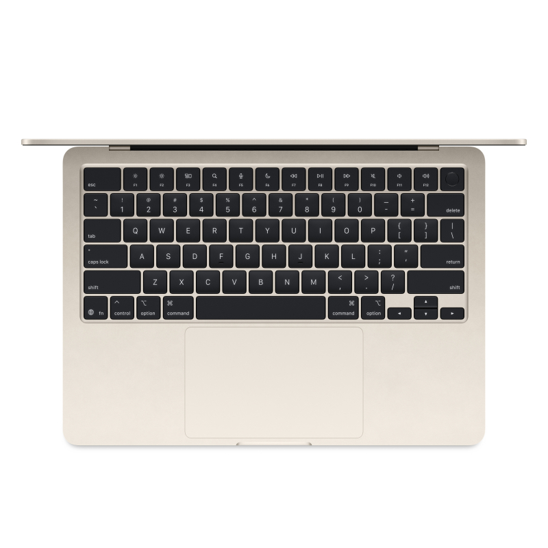 Ноутбук Apple MacBook Air 13" M4 (2025) 10C CPU/8C GPU, 16 ГБ RAM, 256 ГБ SSD, (Starlight | Сияющая звезда)