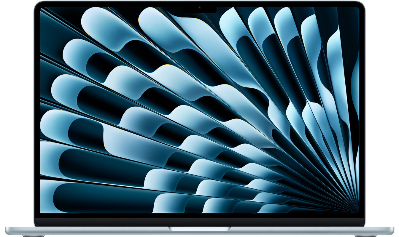 Ноутбук Apple MacBook Air 15" M4 (2025) 10C CPU/10C GPU, 16 ГБ RAM, 512 ГБ SSD, (Sky Blue | Голубое небо)