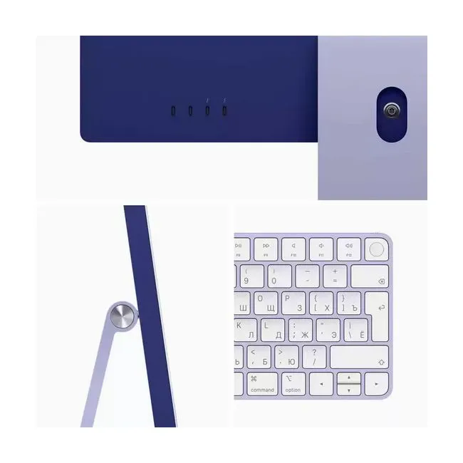 Моноблок Apple iMac 24" M1 8C CPU/8С GPU, 16 ГБ RAM, 512 ГБ SSD, русская раскладка, (Purple | Фиолетовый)