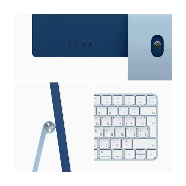 Моноблок Apple iMac 24" M1 8C CPU/8С GPU, 16 ГБ RAM, 512 ГБ SSD, русская раскладка, (Blue | Синий)