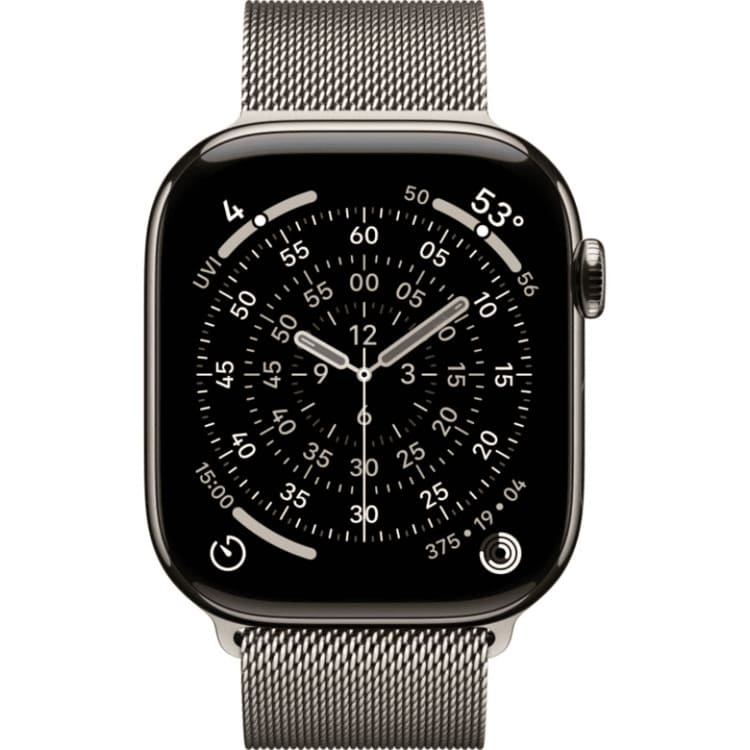 Смарт-часы Apple Watch S11 - 42 mm Titanium Natural case | Natural Milanese Loop