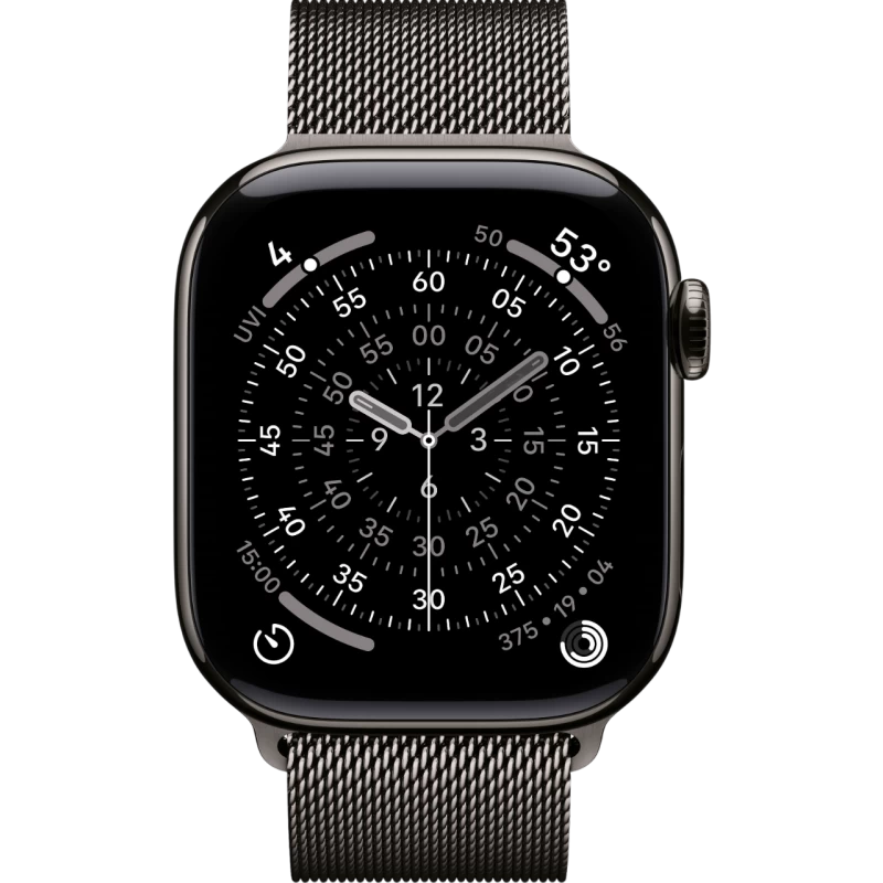 Смарт-часы Apple Watch S11 - 46 mm Titanium Slate case | Slate Milanese Loop, M/L