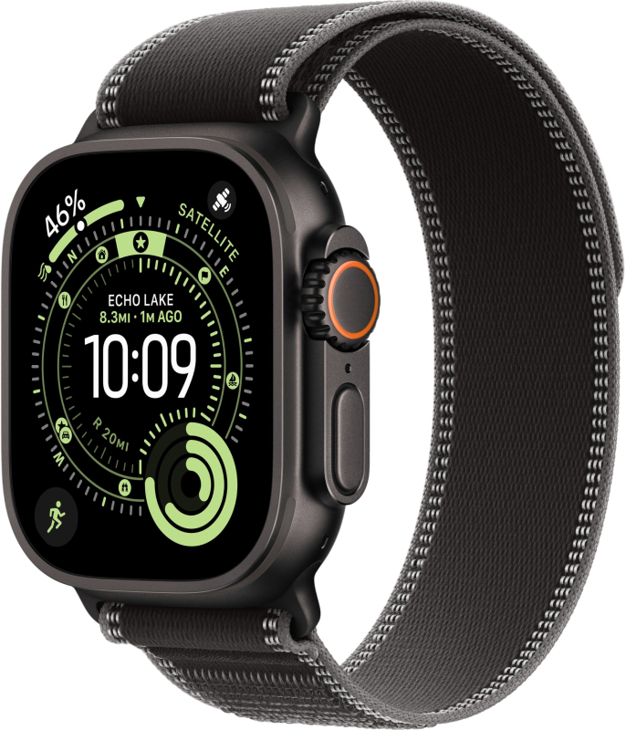 Смарт-часы Apple Watch Ultra 3 - 49 mm Black Titanium case | ремешок Trail Loop | Black, M/L
