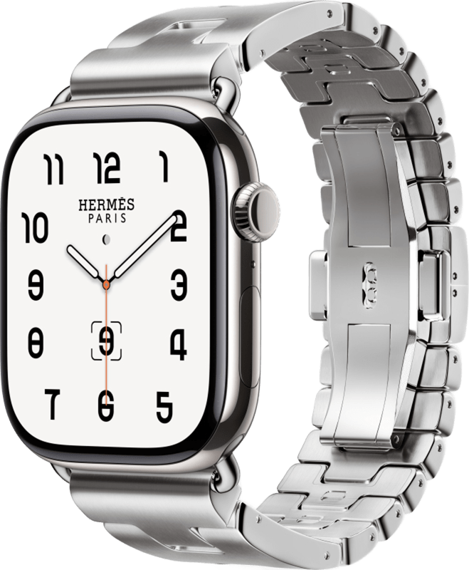 Смарт-часы Apple Watch S10 Hermes - 46 mm титановый корпус, браслет Grand H размер L