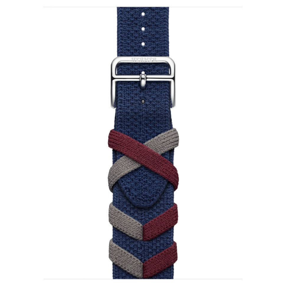 Смарт-часы Apple Watch S10 Hermes - 42 mm браслет Bridon Single Tour Темно-синий