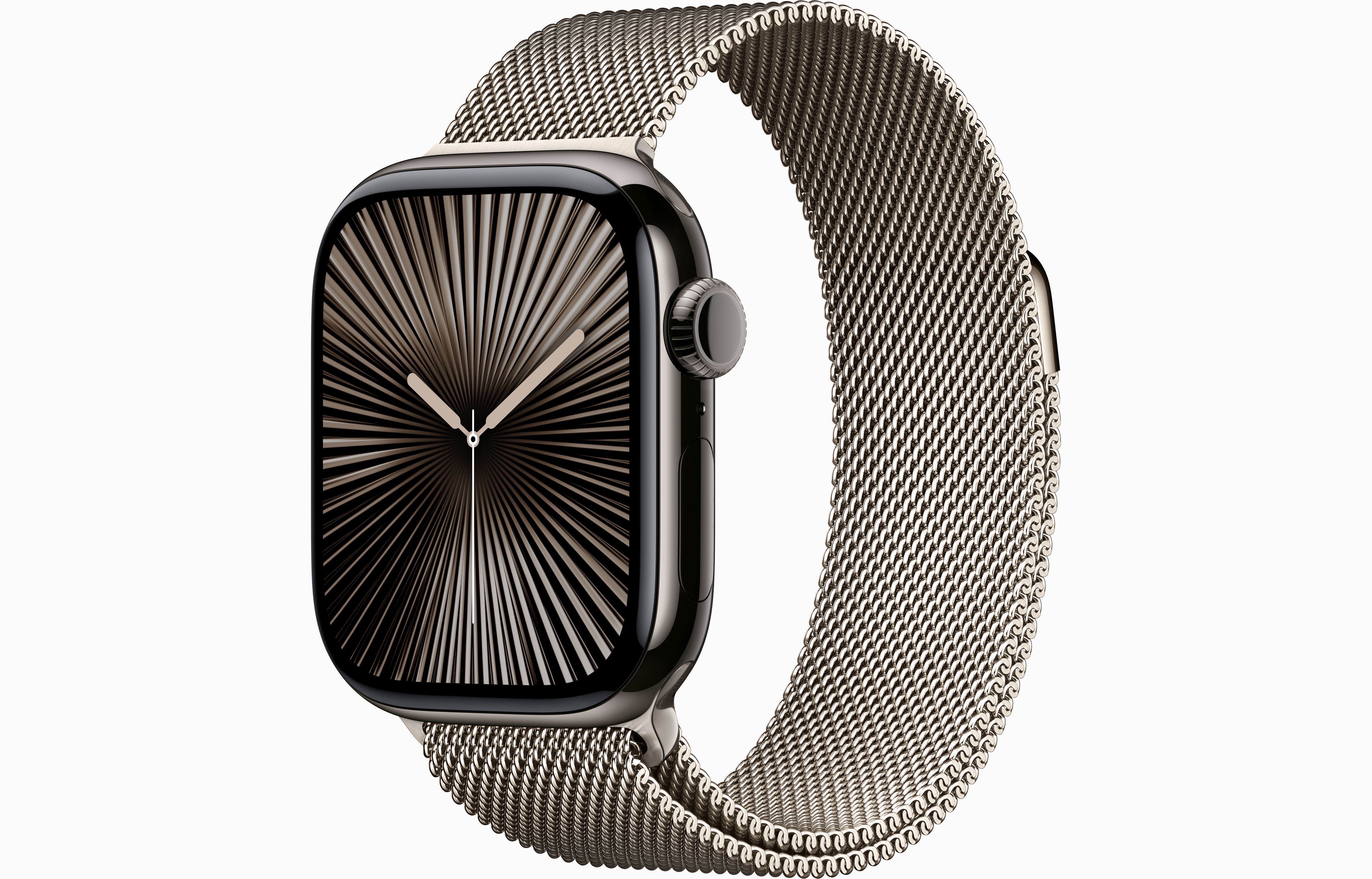 Смарт-часы Apple Watch S10 - 42 mm Титановый корпус | ремешок Milanese Loop | цвет Natural Titanium, S/M