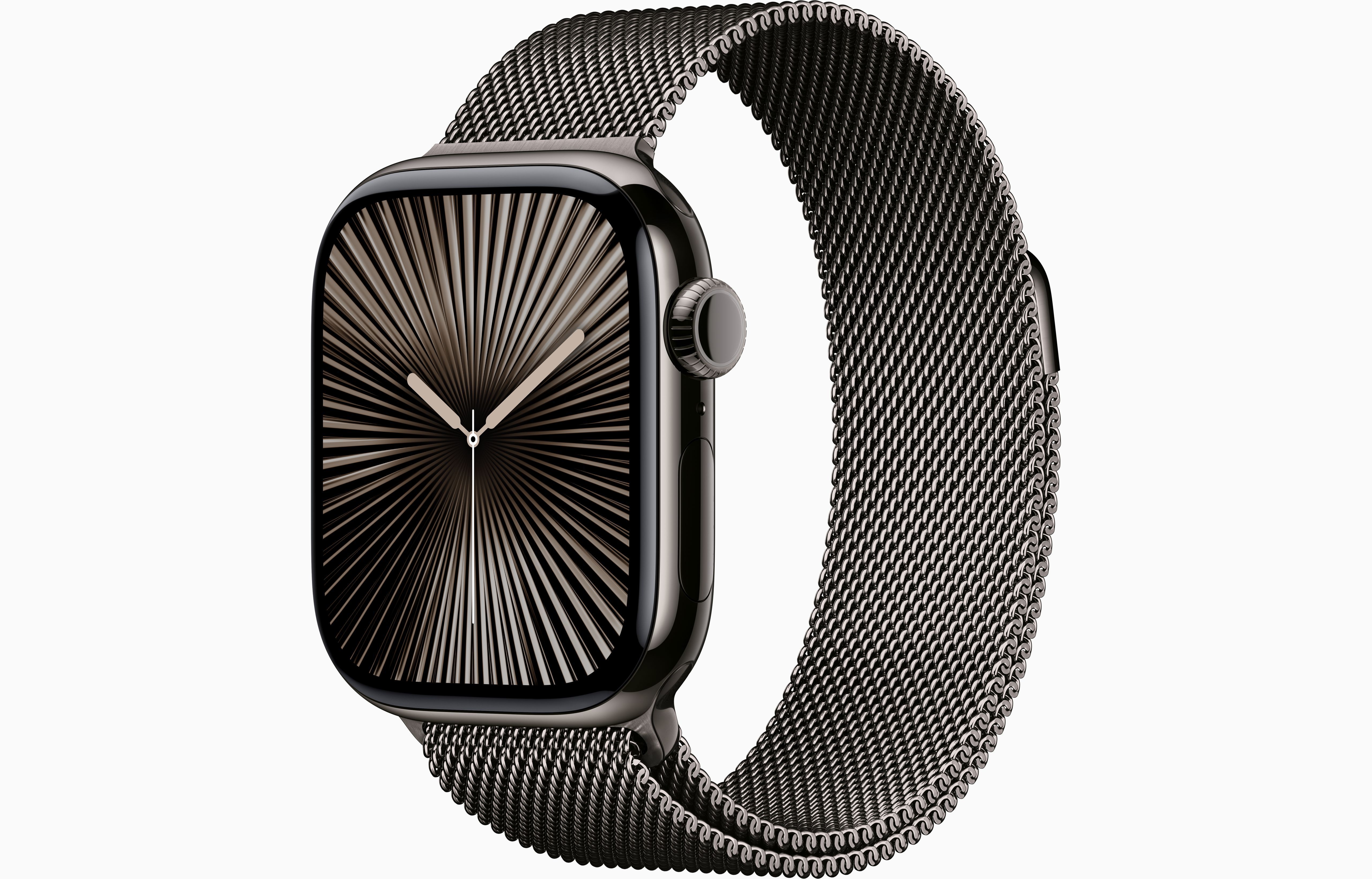 Смарт-часы Apple Watch S10 - 42 mm Титановый корпус | ремешок Milanese Loop | цвет Grey, S/M