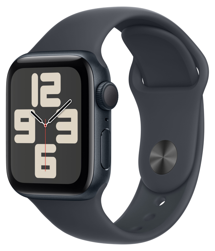 Смарт-часы Apple Watch SE (2024) - 40 mm ремешок Sport band | Черный, S/M