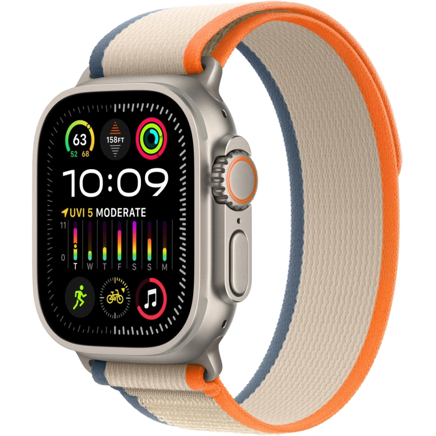 Смарт-часы Apple Watch Ultra 2 - 49 mm ремешок Trail Loop | orange/beige, S/M