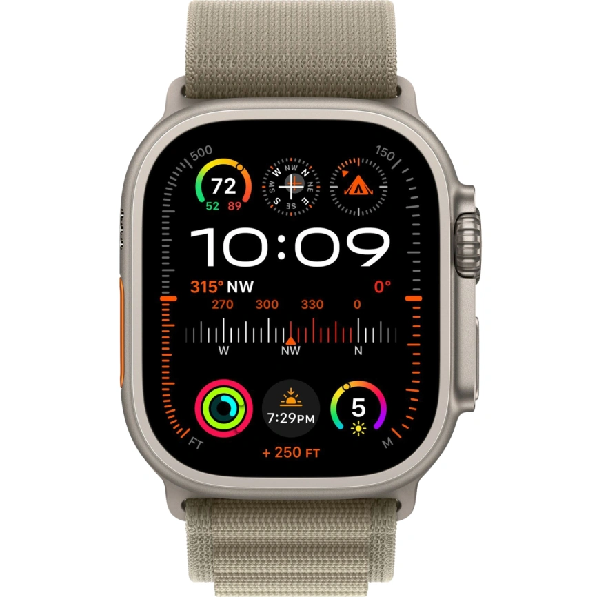 Смарт-часы Apple Watch Ultra 2 - 49 mm ремешок Alpine Loop | Olive, S