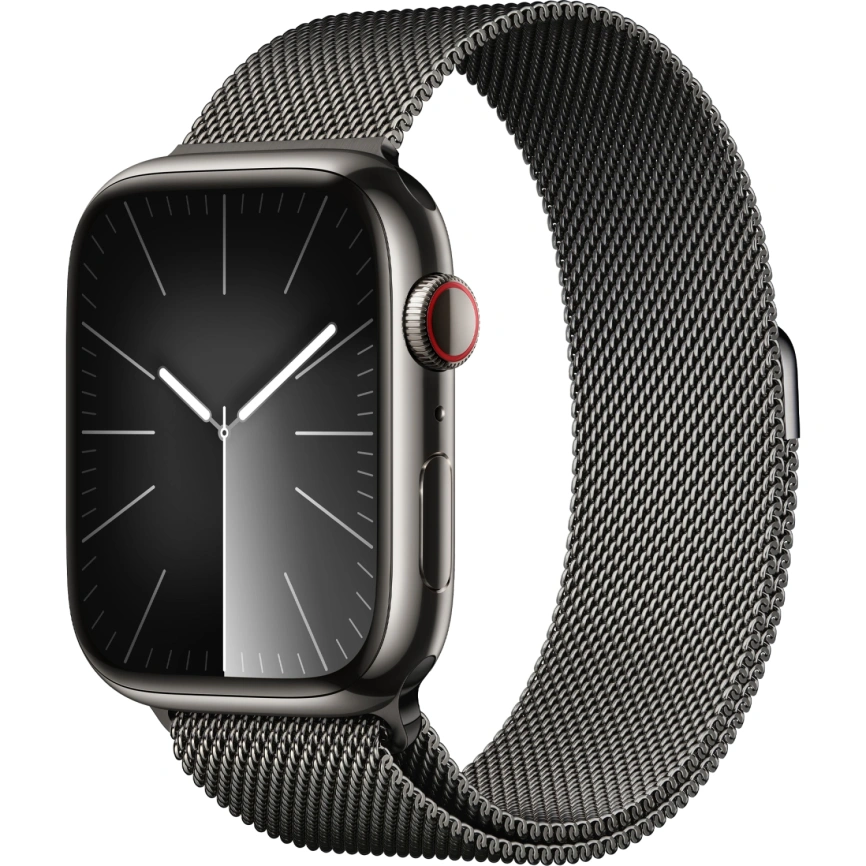 Смарт-часы Apple Watch S9 - 41 mm Steel case | ремешок Milanese Loop | GPS, Graphite
