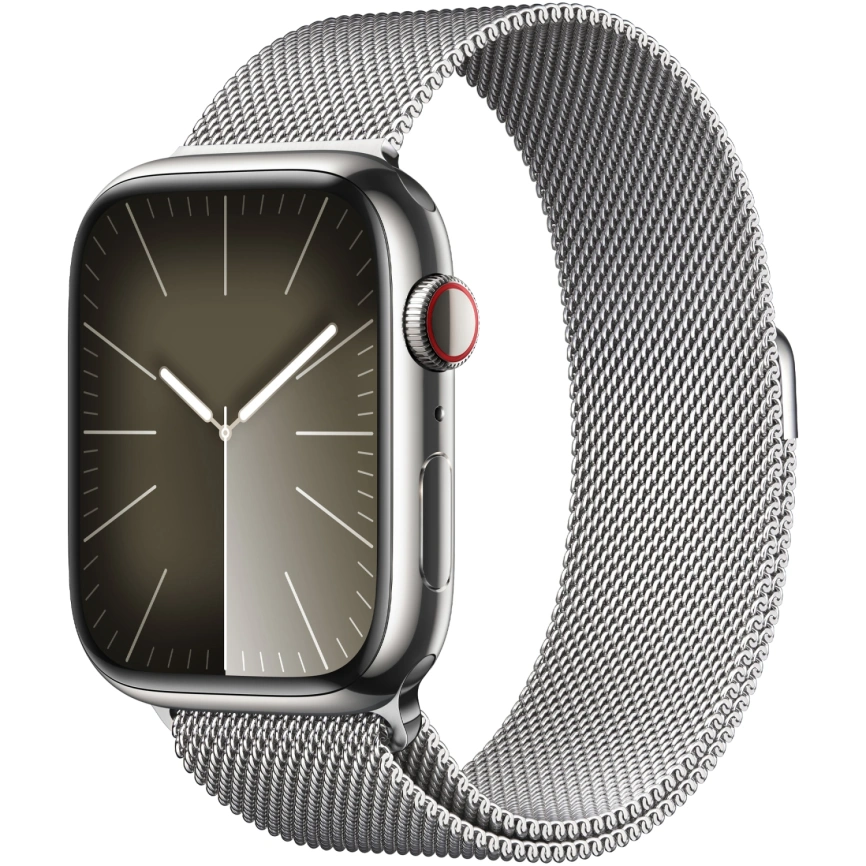 Смарт-часы Apple Watch S9 - 45 mm Steel case | ремешок Milanese Loop | GPS, Silver