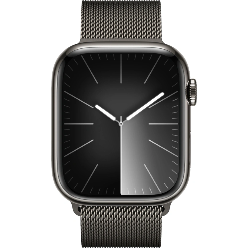Смарт-часы Apple Watch S9 - 45 mm Steel case | ремешок Milanese Loop | GPS, Graphite