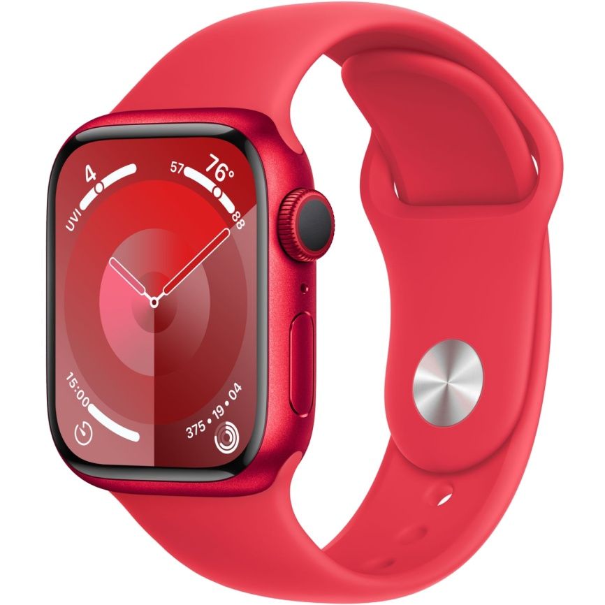 Смарт-часы Apple Watch S9 - 41 mm ремешок Sport band | Красный, S/M