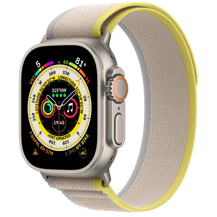 Смарт-часы Apple Watch Ultra - 49 mm корпус из титана | ремешок Trail Loop | Yellow/Beige, M/L