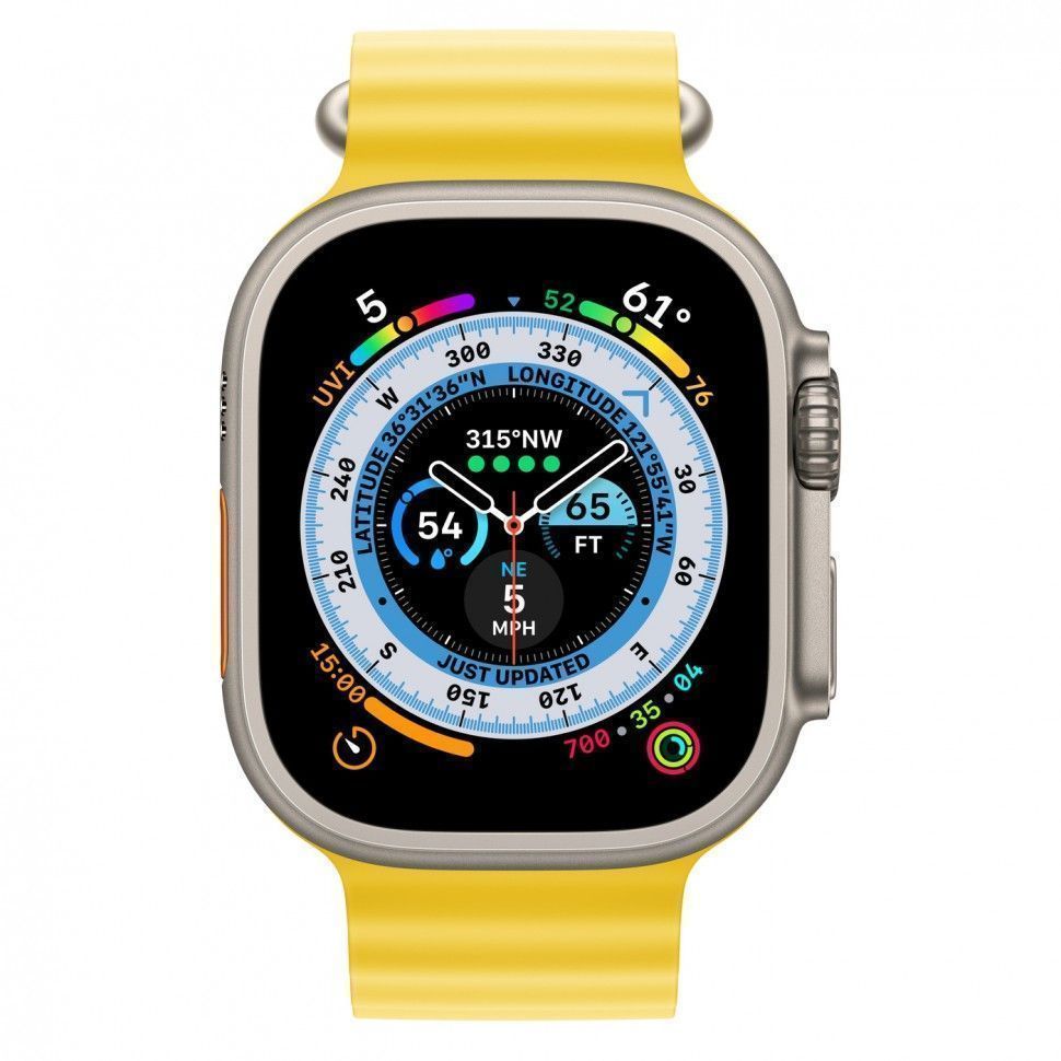 Смарт-часы Apple Watch Ultra - 49 mm корпус из титана | ремешок Ocean band | Yellow