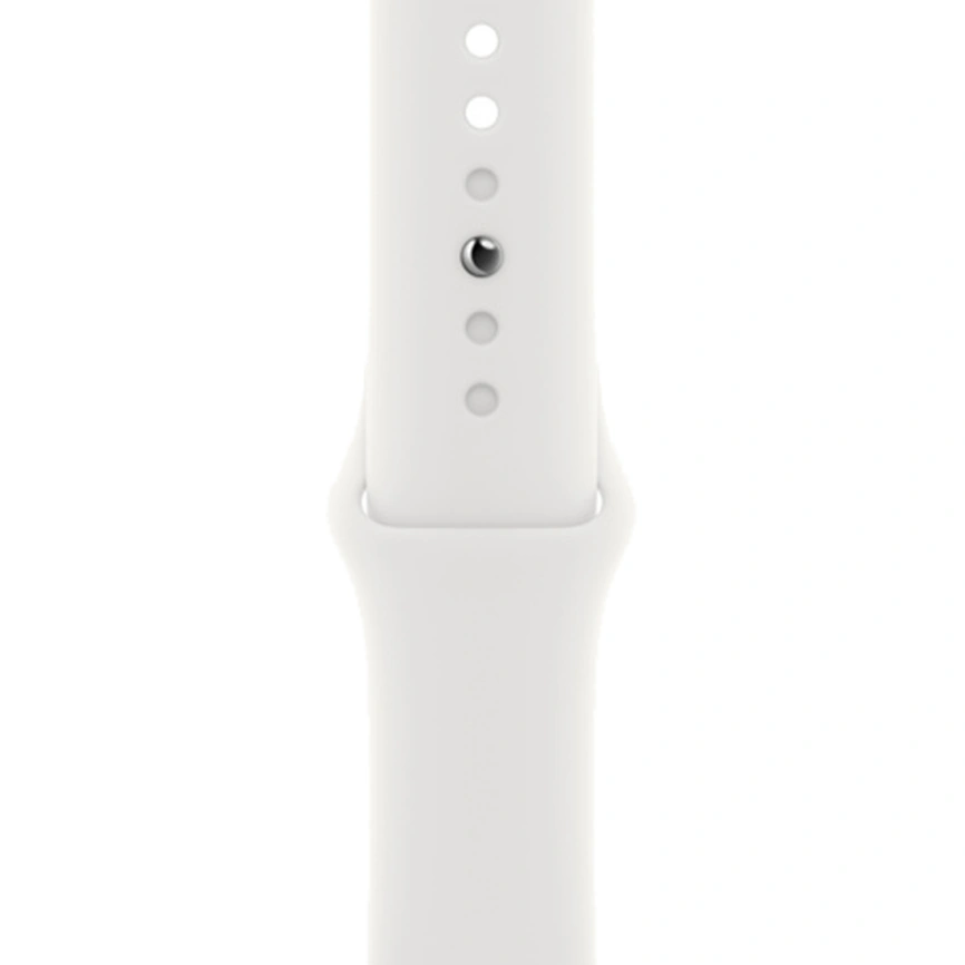Смарт-часы Apple Watch S8 - 45 mm GPS Silver/White Sport band