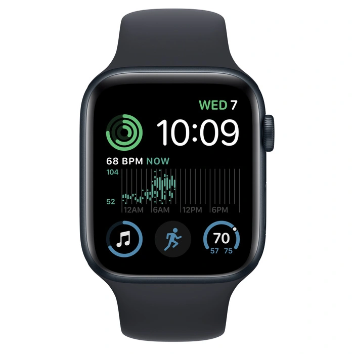 Смарт-часы Apple Watch SE (2022) GPS - 44 mm Midnight Sport band (MNK03)