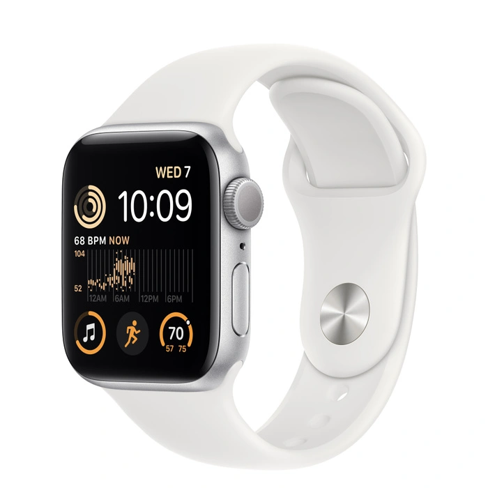 Смарт-часы Apple Watch SE (2022) GPS - 40 mm Silver/White Sport band (MNJV3)