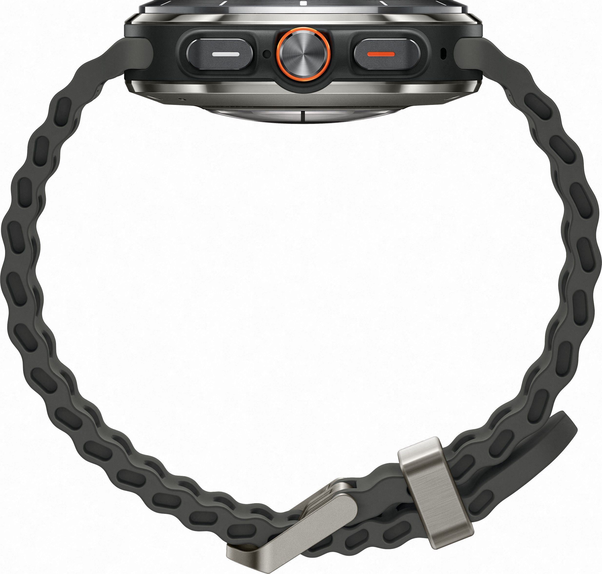 Смарт-часы Samsung Galaxy Watch Ultra (2024) - 47 mm (SM-L705) Titanium Silver (черный ремешок)