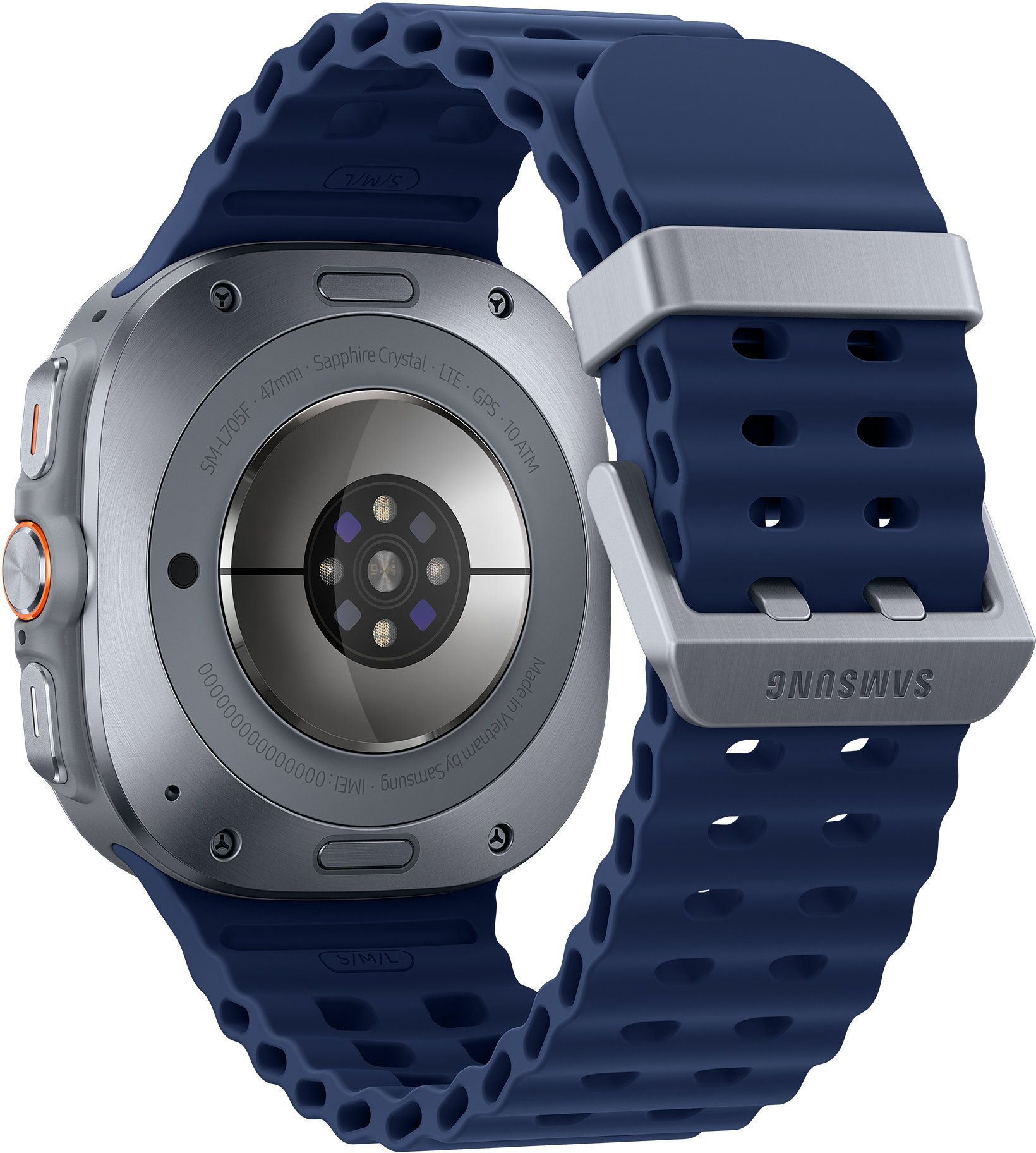 Смарт-часы Samsung Galaxy Watch Ultra (2025) - 47 mm (SM-L705) Titanium Blue (синий ремешок)