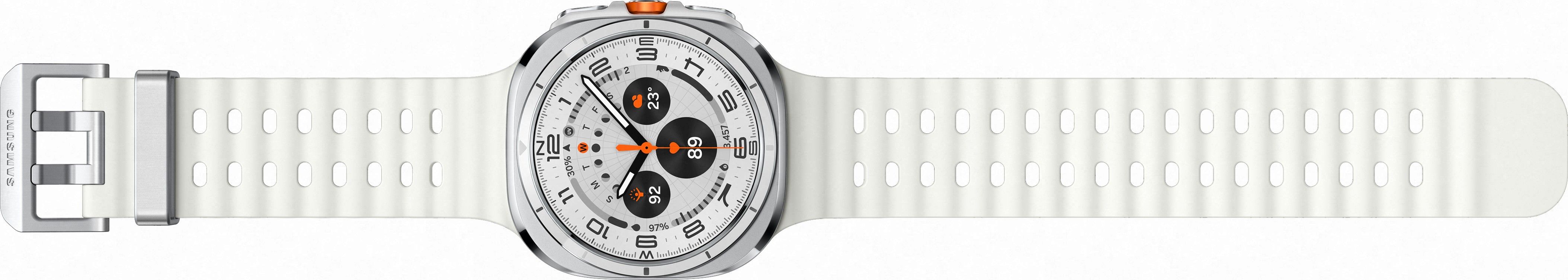 Смарт-часы Samsung Galaxy Watch Ultra (2025) - 47 mm (SM-L705) Titanium White (белый ремешок)