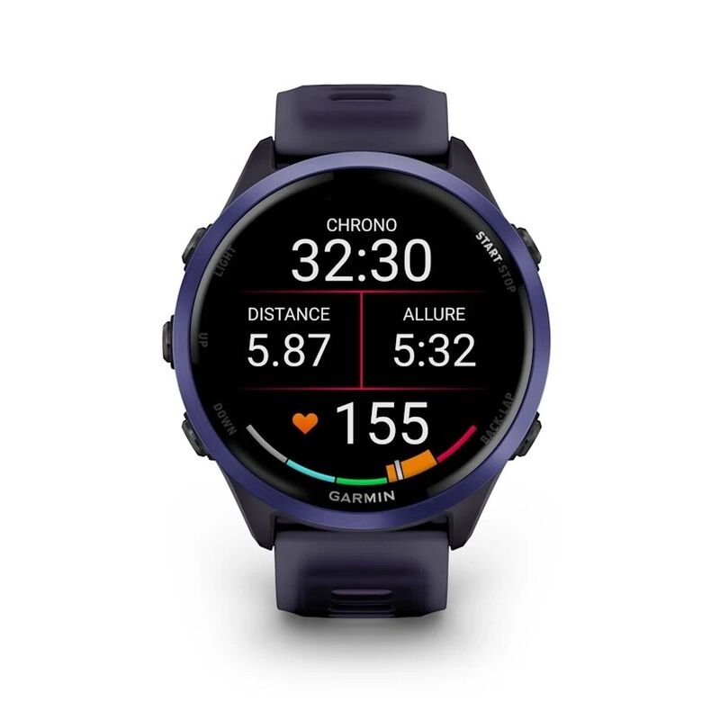 Смарт-часы Garmin Forerunner 570 - 47 mm, Индиго алюминий с ремешком цвета фиолетового индиго