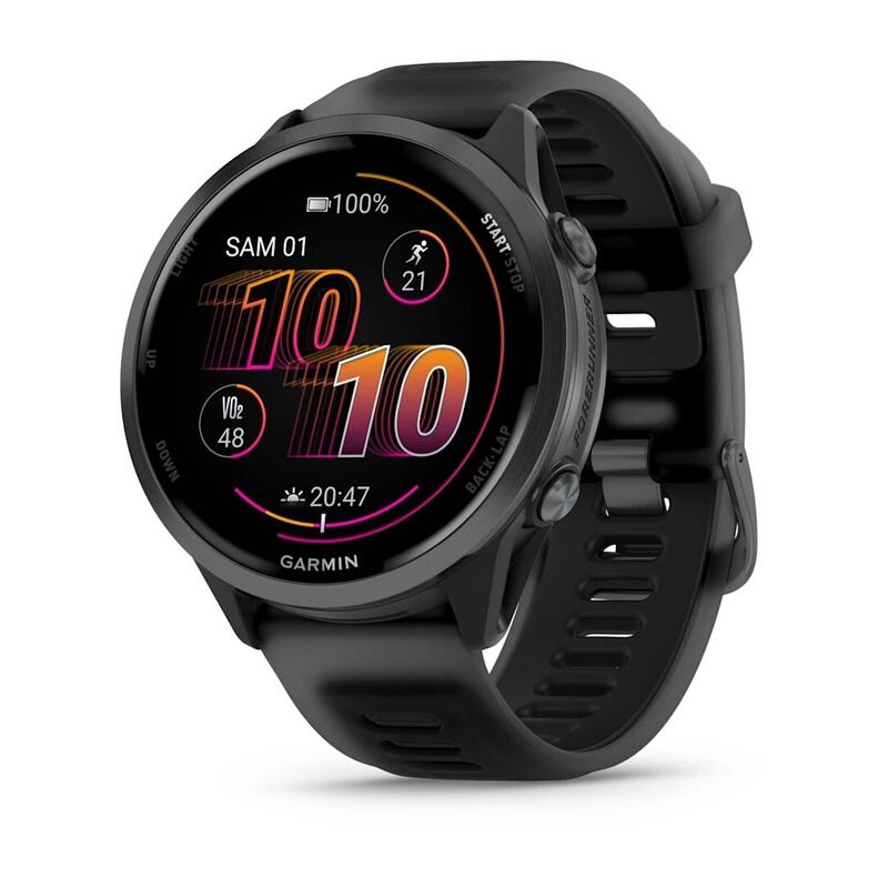 Смарт-часы Garmin Forerunner 570 - 47 mm, Сланцево-серый алюминий с черным ремешком