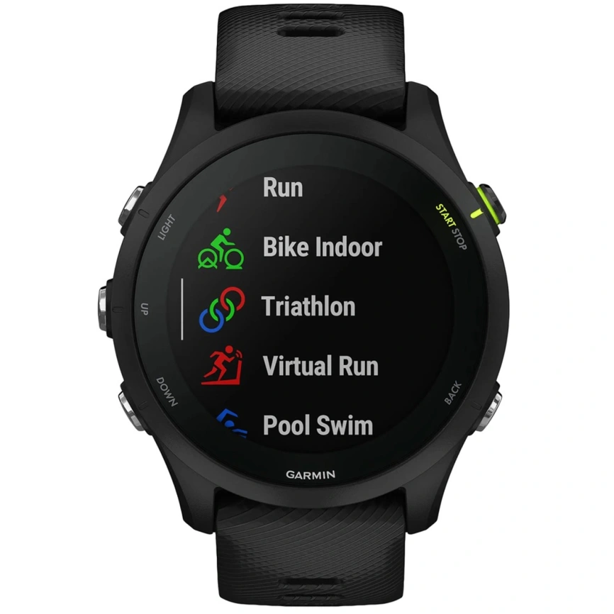 Смарт-часы Garmin Forerunner 255 Music - 45 mm, Черный с черным ремешком