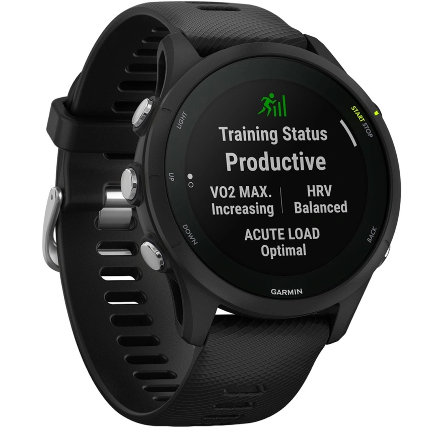 Смарт-часы Garmin Forerunner 255 Music - 45 mm, Черный с черным ремешком