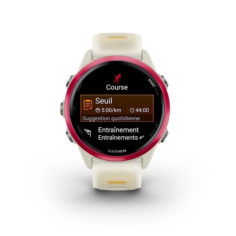 Смарт-часы Garmin Forerunner 570 - 47 mm, Желтый алюминий с бело-бирюзовым ремешком