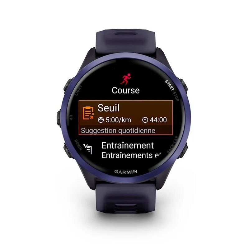 Смарт-часы Garmin Forerunner 570 - 42 mm, Индиго алюминий с ремешком цвета фиолетового индиго