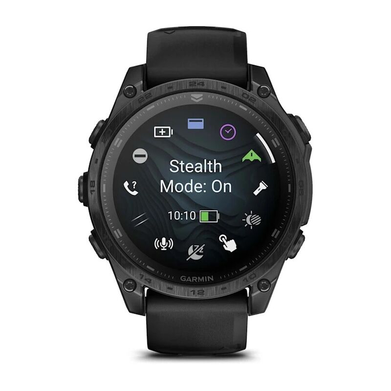 Смарт-часы Garmin Tactix 8 Amoled Sapphire, AB Ultralight - 47 mm, Черный с черным ремешком (010-03405-00)
