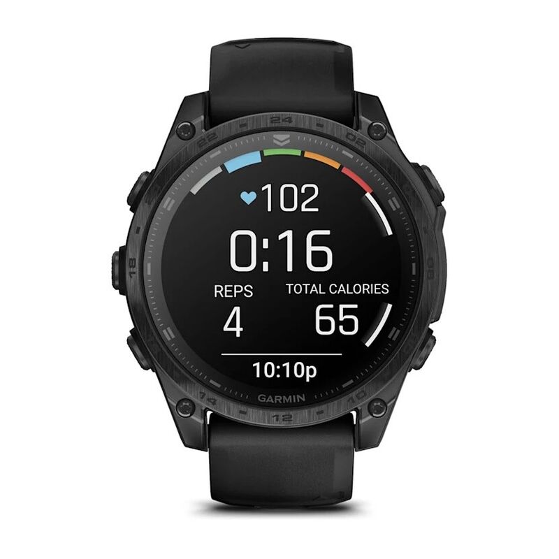 Смарт-часы Garmin Tactix 8 Amoled Sapphire, AB Ultralight - 47 mm, Черный с черным ремешком (010-03405-00)