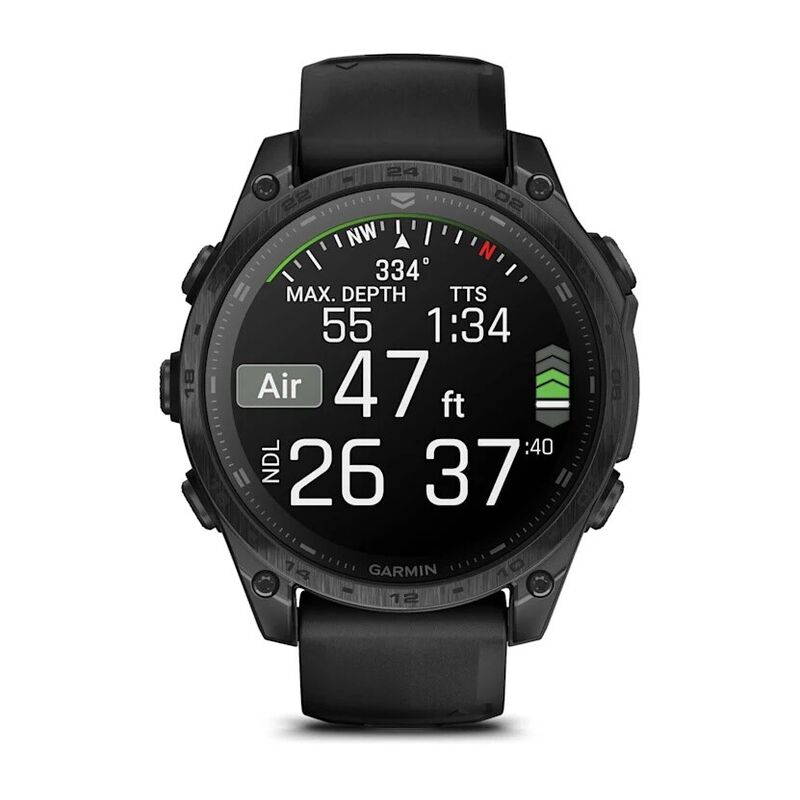Смарт-часы Garmin Tactix 8 Amoled Sapphire, AB Ultralight - 47 mm, Черный с черным ремешком (010-03405-00)