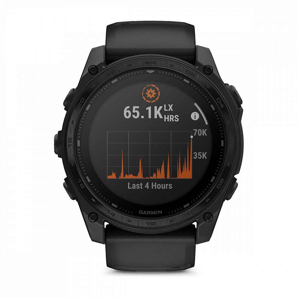 Смарт-часы Garmin Tactix 8 Solar Sapphire, AB Ultralight - 51 mm, Черный с черным ремешком (010-03407-00)