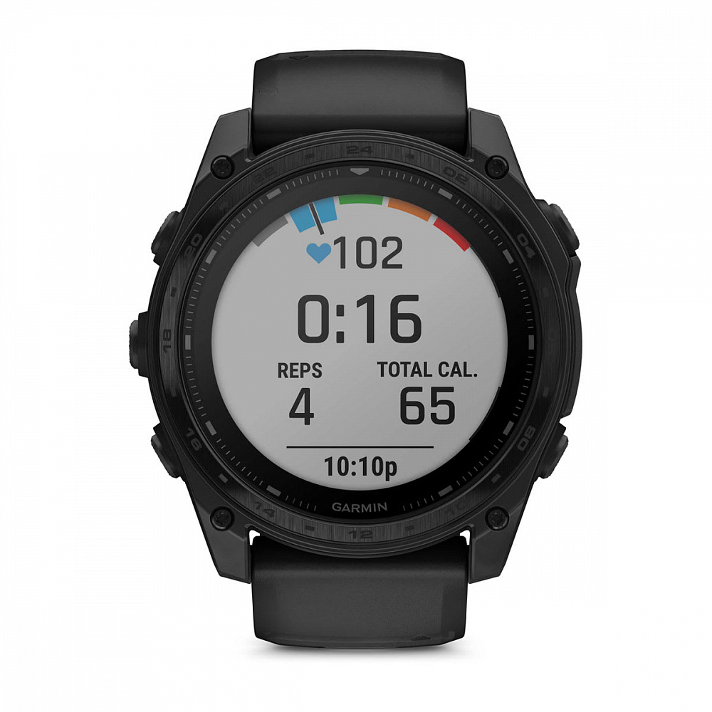 Смарт-часы Garmin Tactix 8 Solar Sapphire, AB Ultralight - 51 mm, Черный с черным ремешком (010-03407-00)